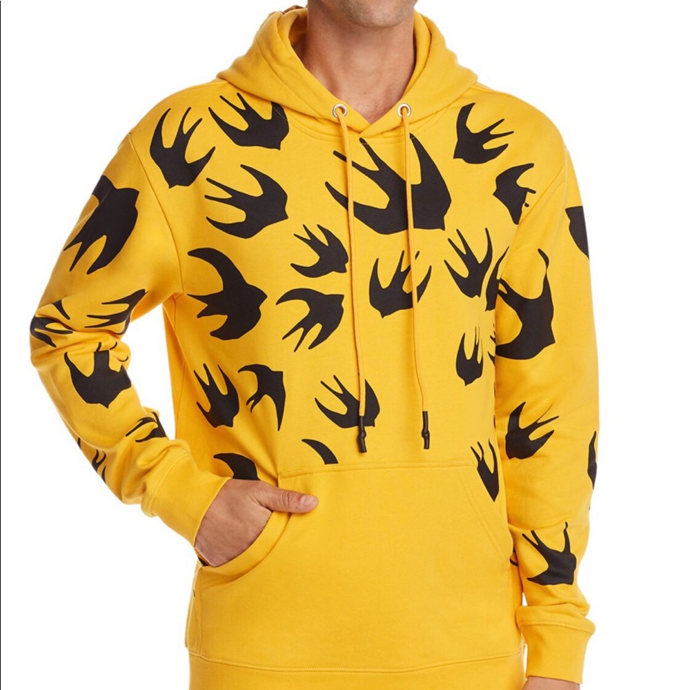 MCQ Alexander Mcqueen swallow printed hoodie
